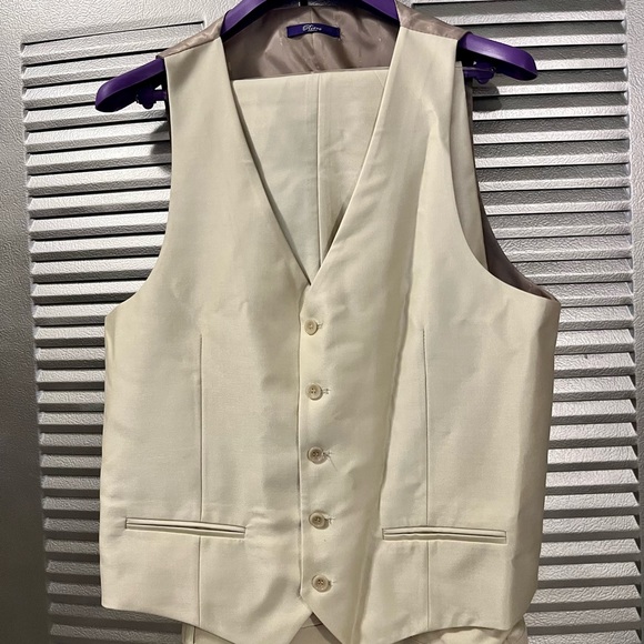 MENS DOUBLE BREASTED SUPER 180 WOOL 3 PIECE SLIM FIT TUXEDO - Picture 3 of 9